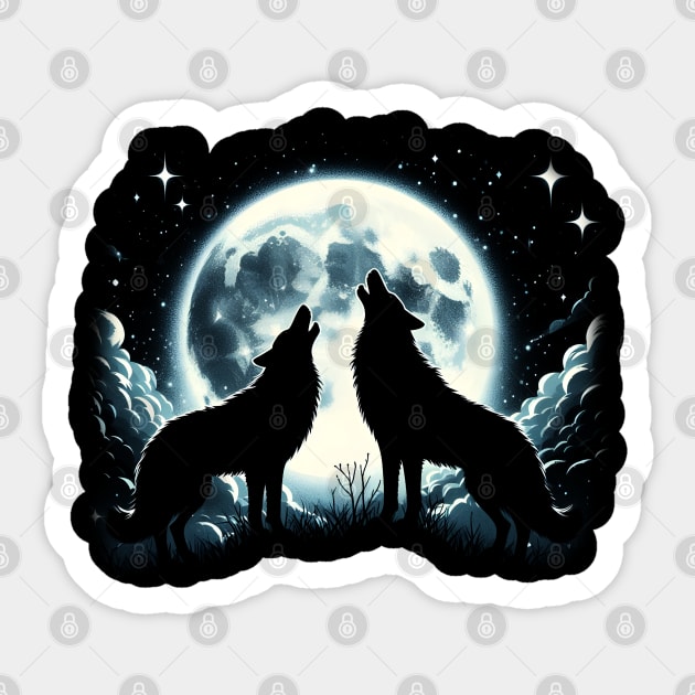 Moonlit Harmony Sticker by MakerMind8.2
